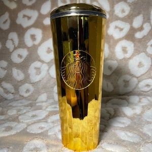 2021 China Starbucks 50th Anniversary Gold Dome Cold Cup